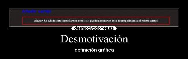 Desmotivación -