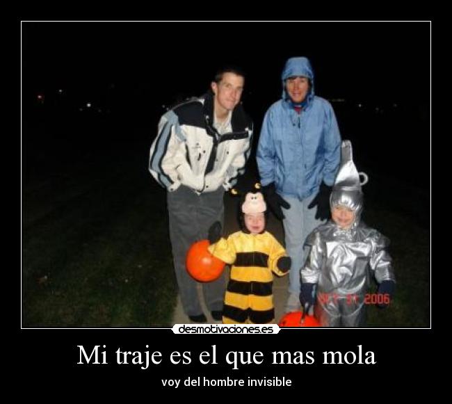 Mi traje es el que mas mola - voy del hombre invisible