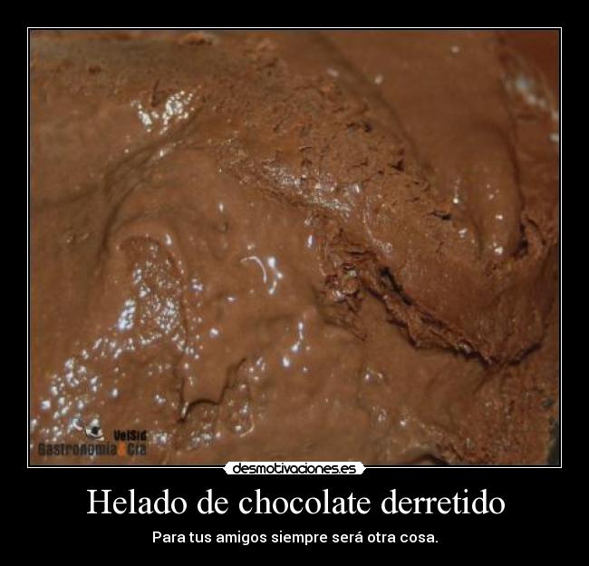 Helado de chocolate derretido - 
