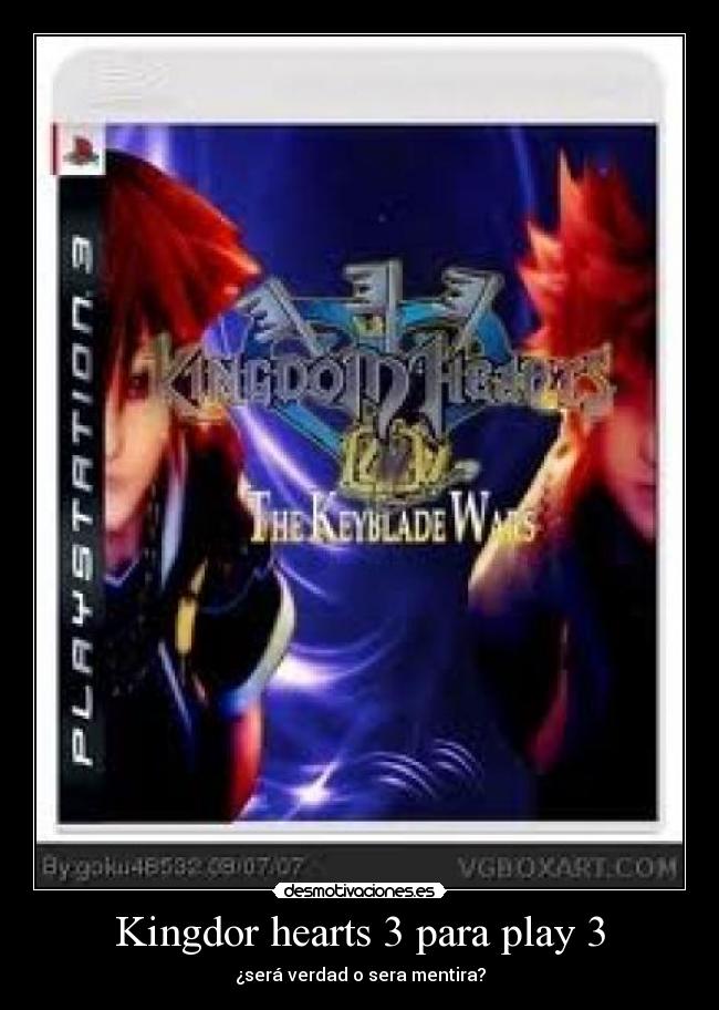 Kingdor hearts 3 para play 3 - 