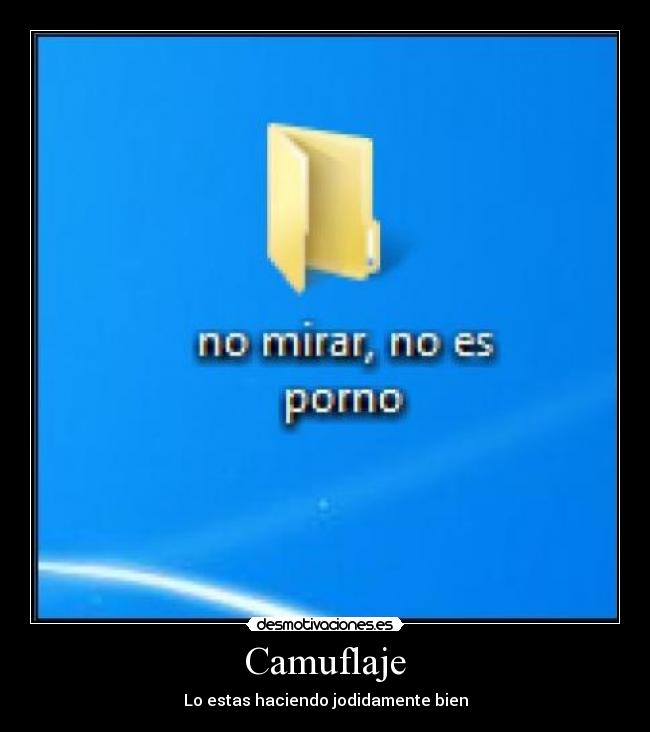 Camuflaje - Lo estas haciendo jodidamente bien