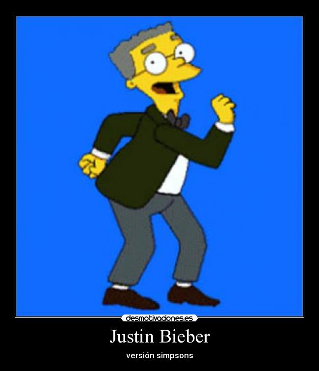 Justin Bieber - versión simpsons