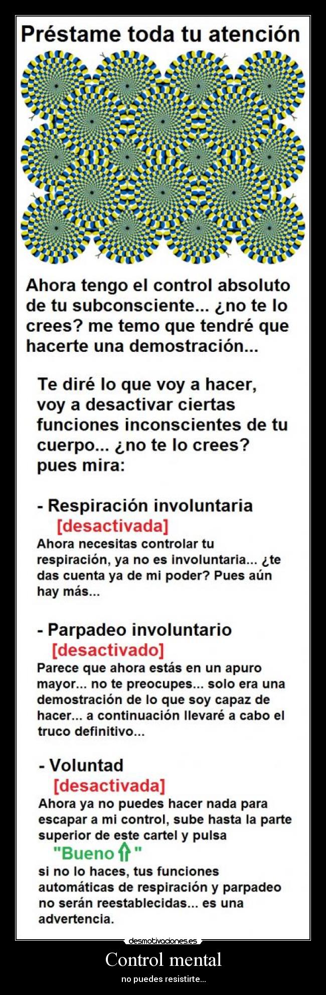 Control mental - no puedes resistirte...