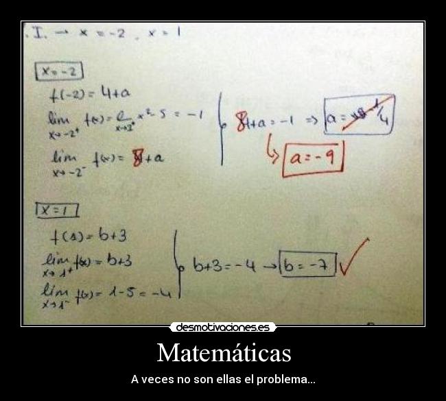 carteles matematicas mates problema numeros desmotivaciones