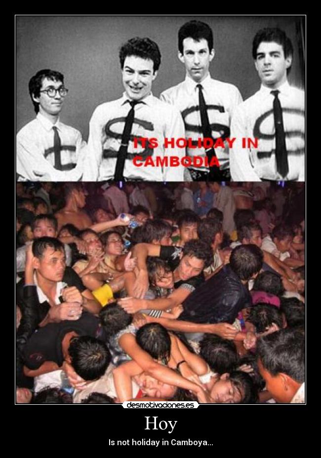 Hoy - Is not holiday in Camboya...