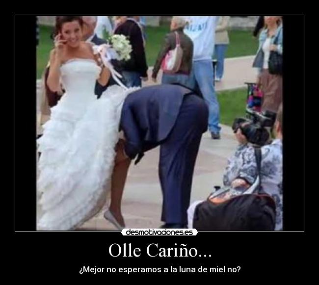 Olle Cariño... - ¿Mejor no esperamos a la luna de miel no?