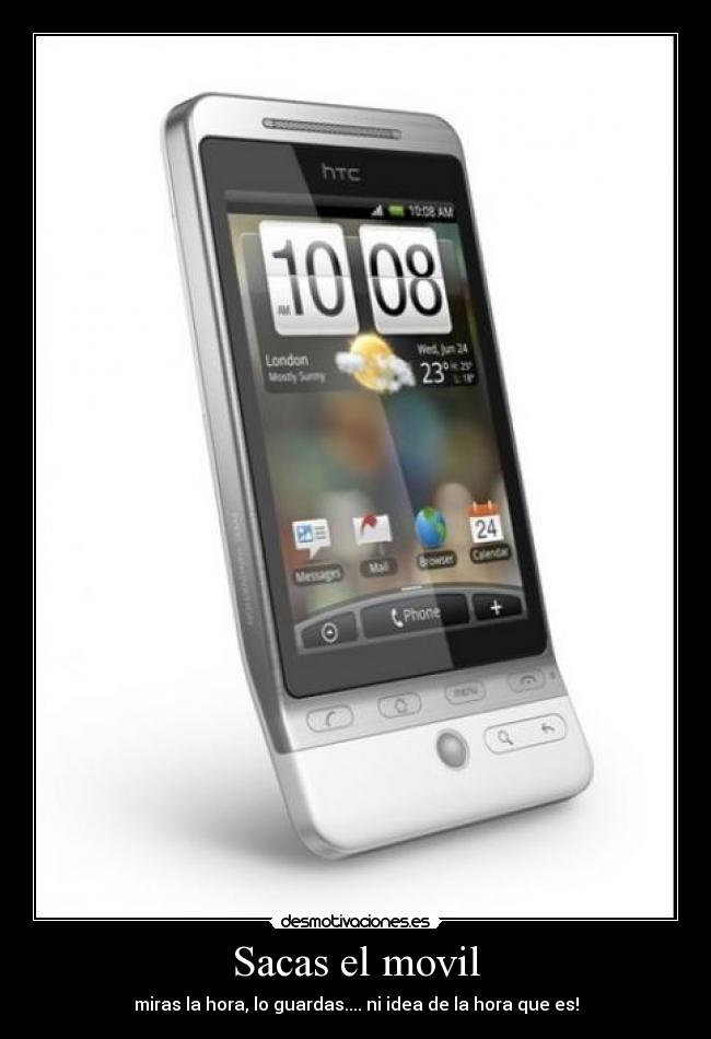 Sacas el movil -