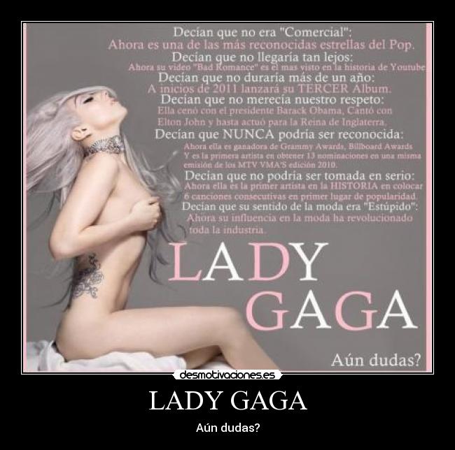 LADY GAGA - Aún dudas?