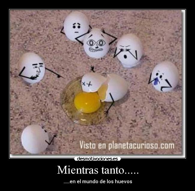 Mientras tanto..... - .....en el mundo de los huevos