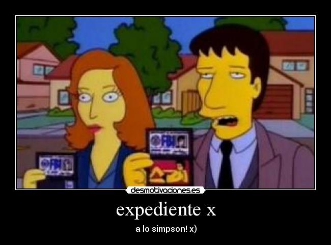 expediente x - a lo simpson! x)