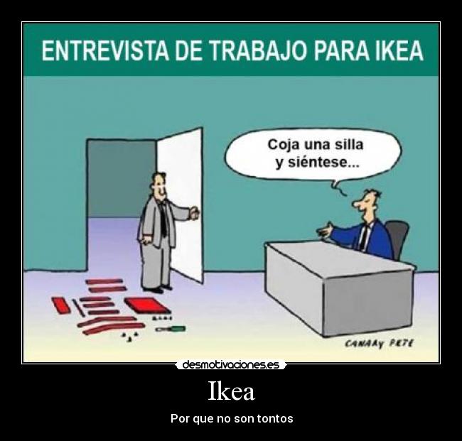 carteles ikea entrevista trabajo desmotivaciones