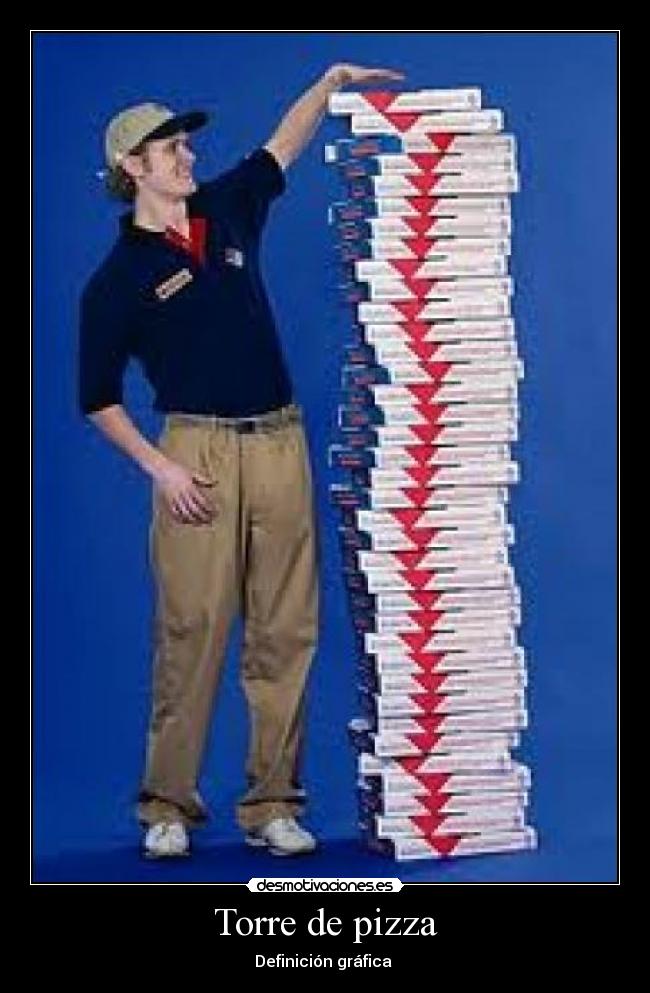 Torre de pizza -