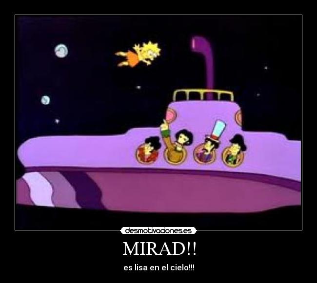 MIRAD!! - es lisa en el cielo!!!
