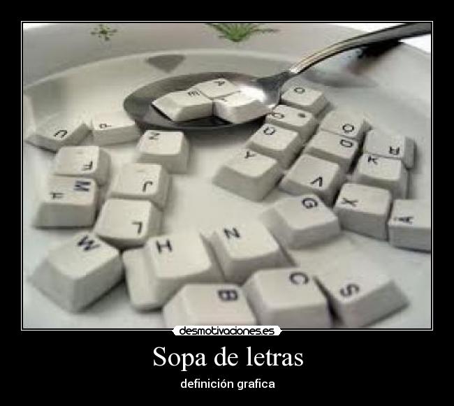 Sopa de letras - definición grafica