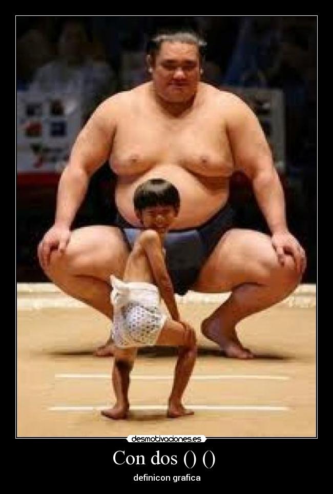 Con dos () () - definicon grafica