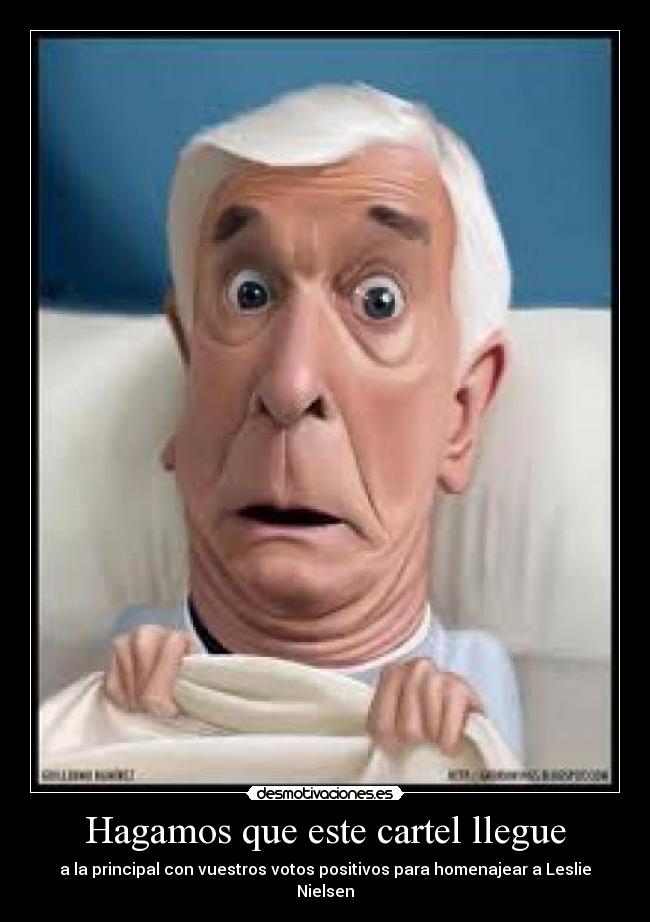 carteles muerte leslie nielsen desmotivaciones