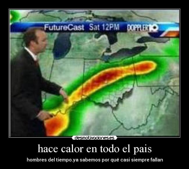 hace calor en todo el pais - 