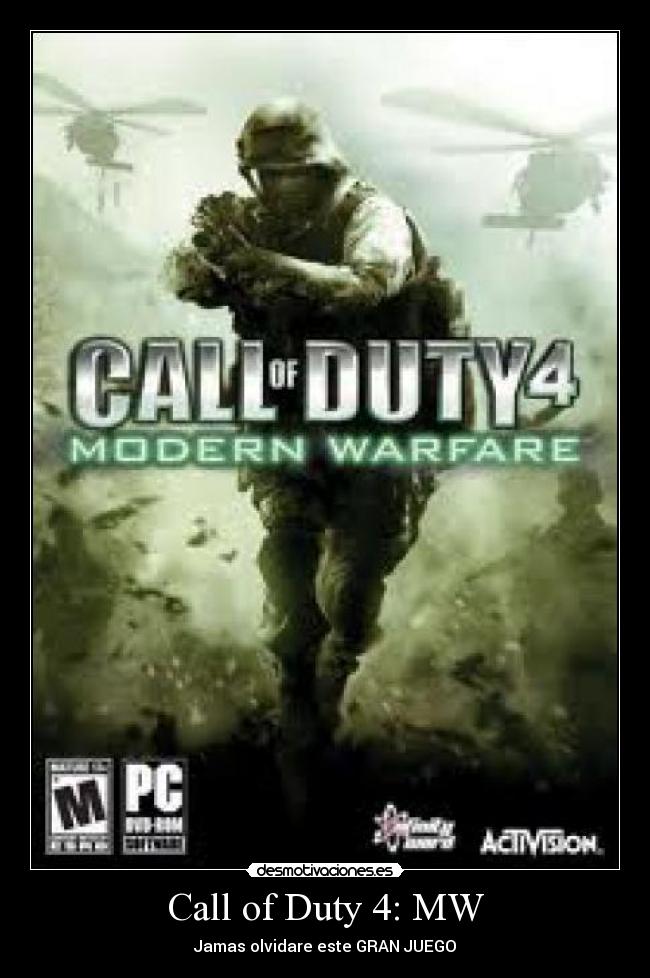 Call of Duty 4: MW - Jamas olvidare este GRAN JUEGO