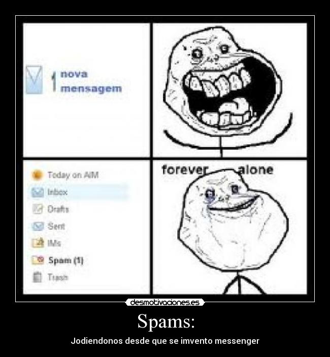Spams: - Jodiendonos desde que se imvento messenger