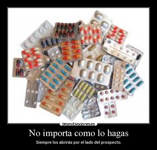 carteles medicamentos desmotivaciones