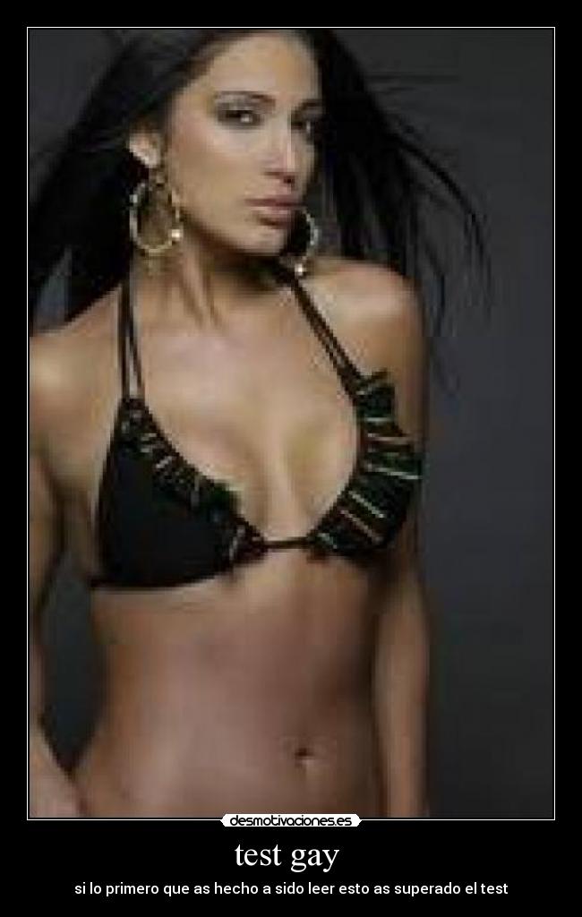 test gay  - si lo primero que as hecho a sido leer esto as superado el test