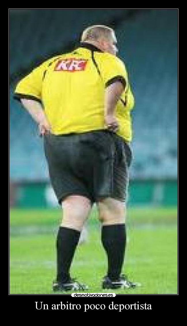 Un arbitro poco deportista - 