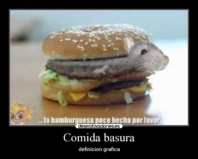 Comida basura - definicion grafica