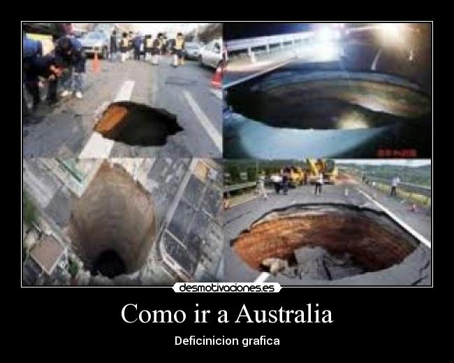 Como ir a Australia - Deficinicion grafica