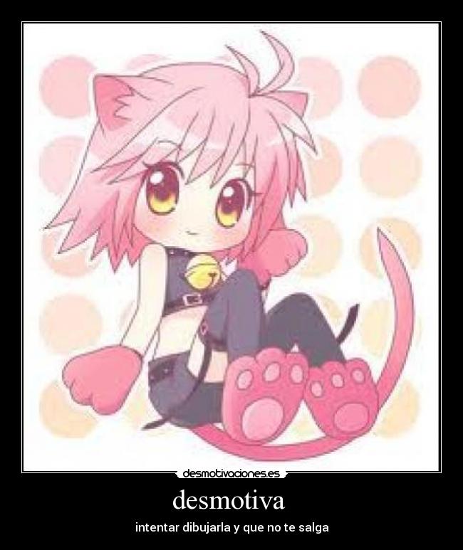 desmotiva - intentar dibujarla y que no te salga