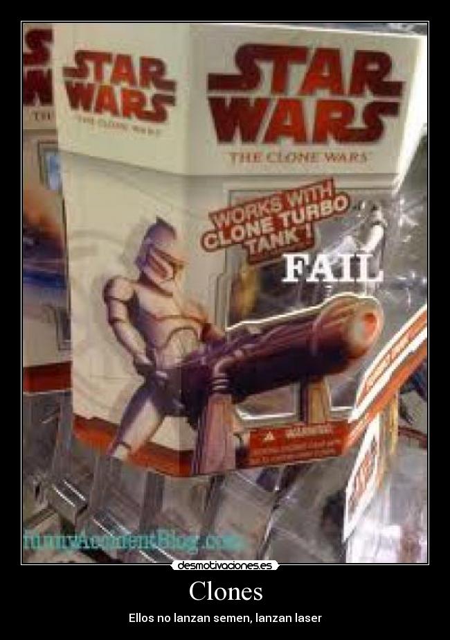 Clones - Ellos no lanzan semen, lanzan laser