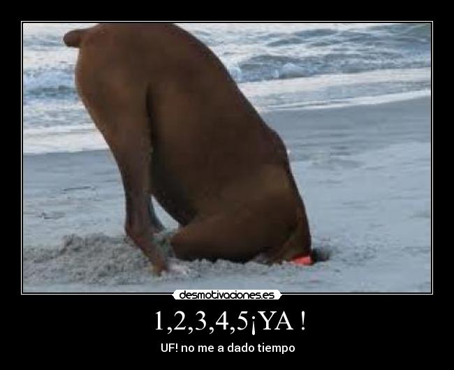 1,2,3,4,5¡YA ! - UF! no me a dado tiempo