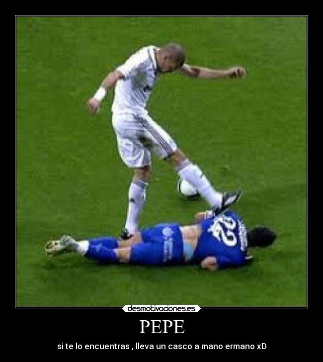 PEPE - si te lo encuentras , lleva un casco a mano ermano xD