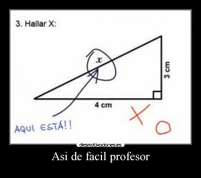 Asi de facil profesor - 