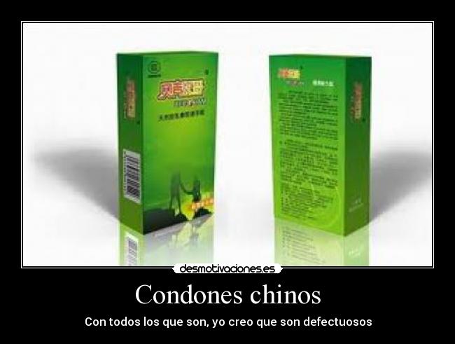 Condones chinos -