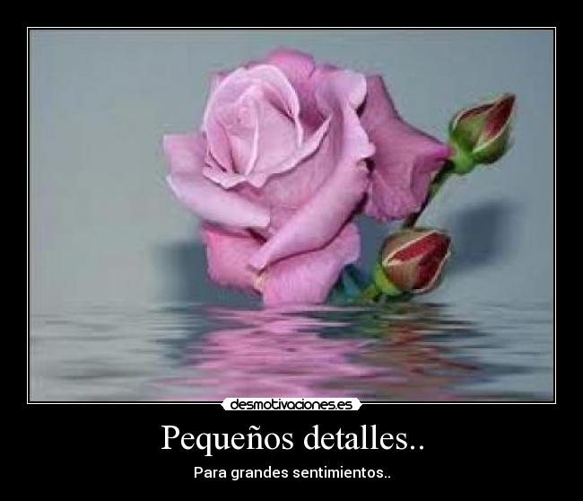 Pequeños detalles.. - Para grandes sentimientos..