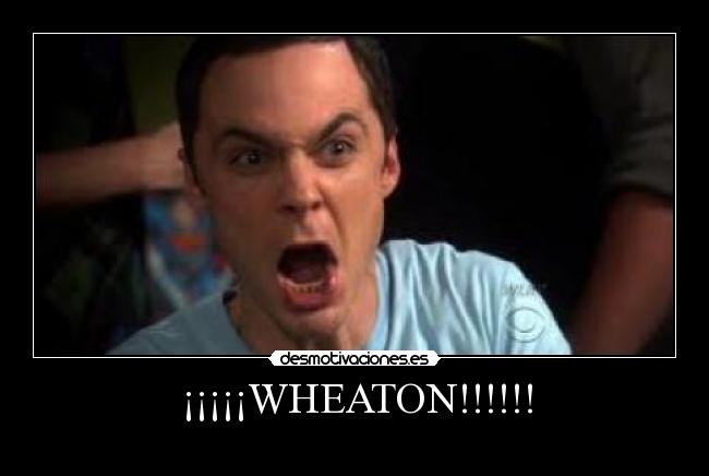 ¡¡¡¡¡WHEATON!!!!!! -