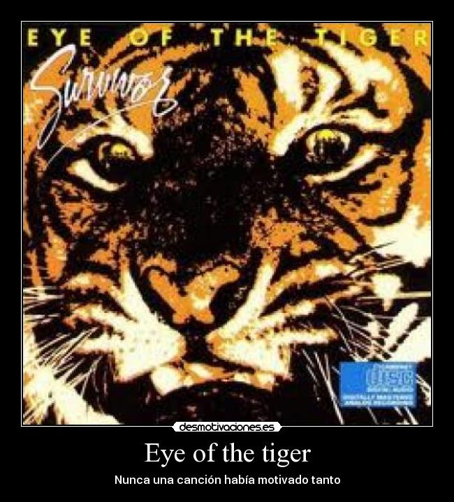 Eye of the tiger - Nunca una canción había motivado tanto