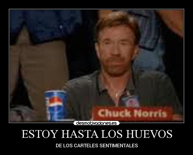 ESTOY HASTA LOS HUEVOS -