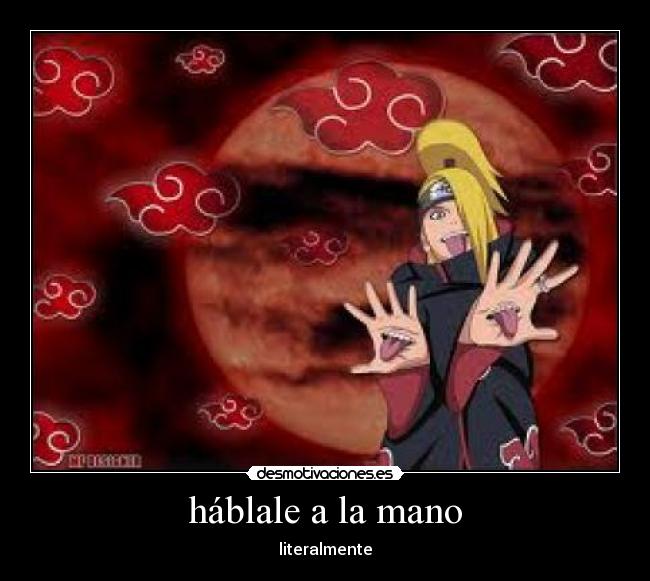háblale a la mano -