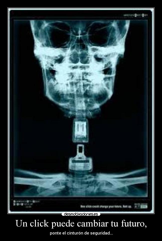 Un click puede cambiar tu futuro, -