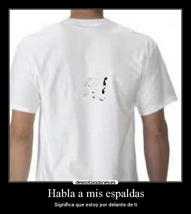 Habla a mis espaldas - 