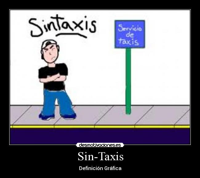 Sin-Taxis - Definición Gráfica