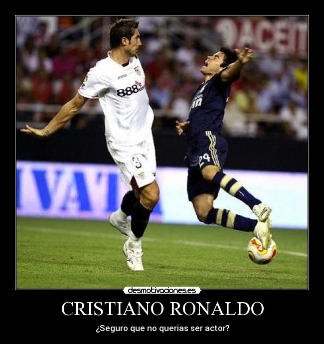 CRISTIANO RONALDO - ¿Seguro que no querias ser actor?