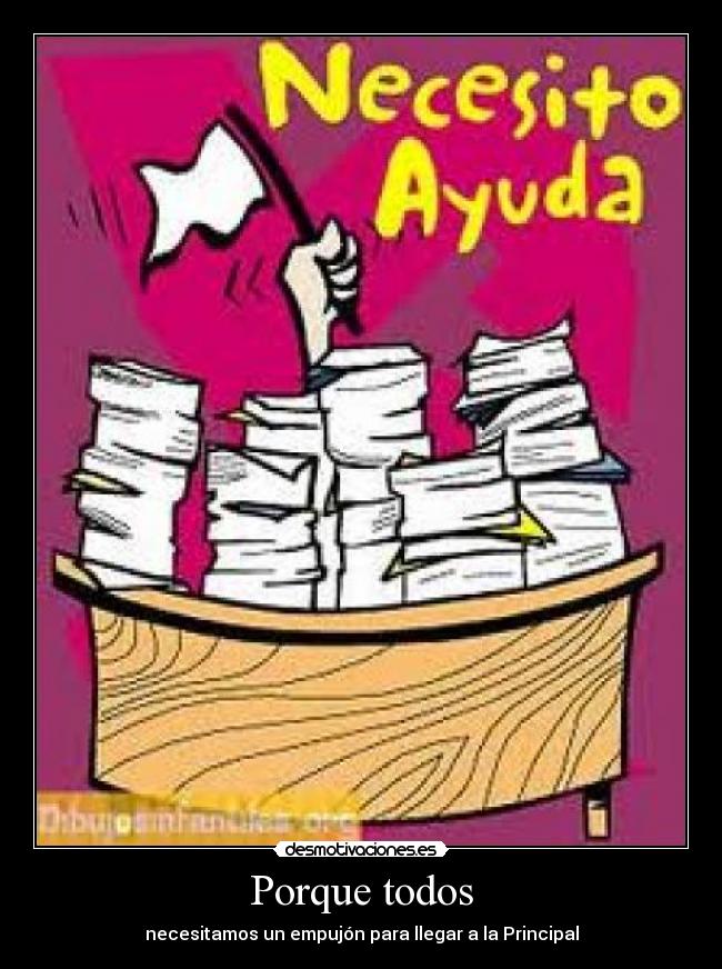 Porque todos - necesitamos un empujón para llegar a la Principal