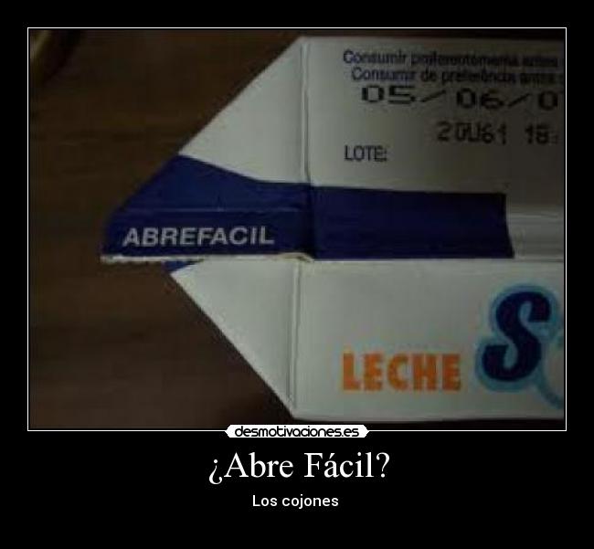 ¿Abre Fácil? - Los cojones