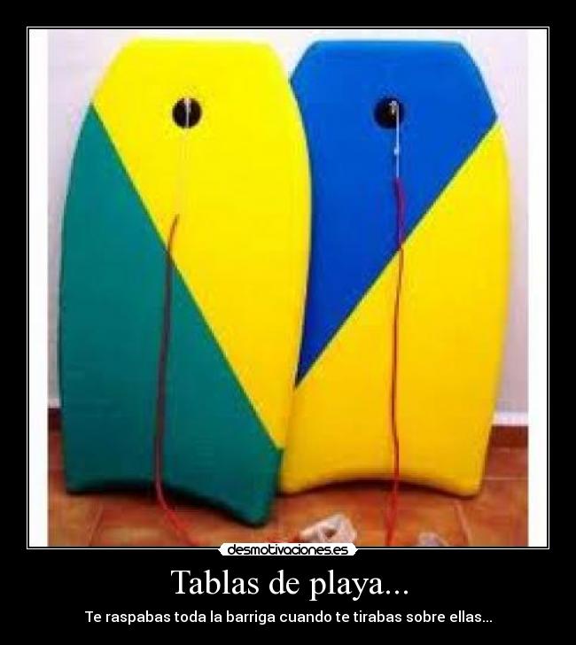 Tablas de playa... - 