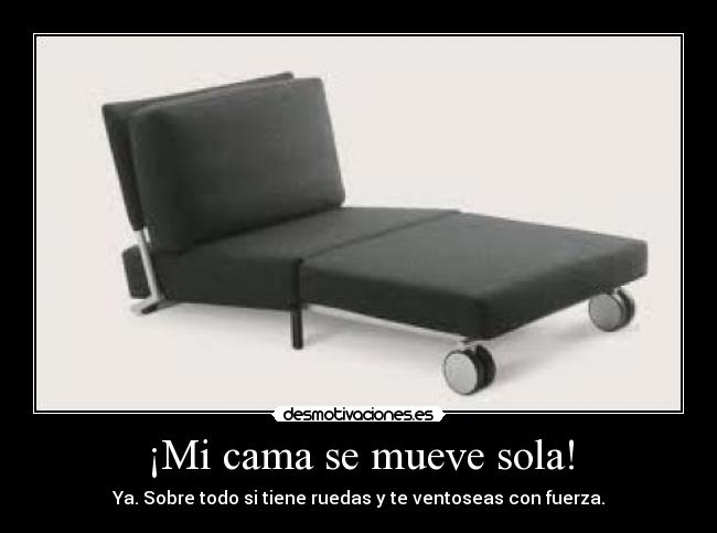 ¡Mi cama se mueve sola! -