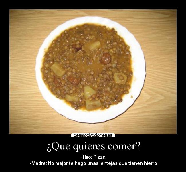 ¿Que quieres comer? - 