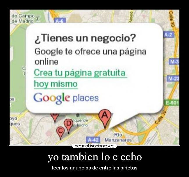 yo tambien lo e echo - leer los anuncios de entre las biñetas