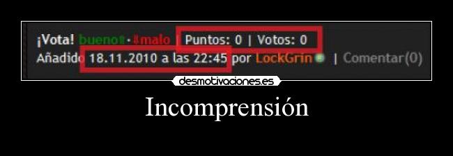 carteles incomprension puntos votos desmotivaciones